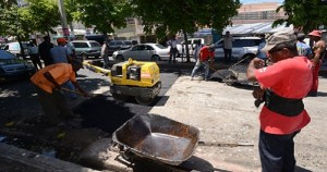 MOPC inicia arreglo de calles en GSD